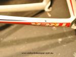 Trek Madone seat stay white before