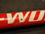 Specialized Tarmac SL4 down tube before
