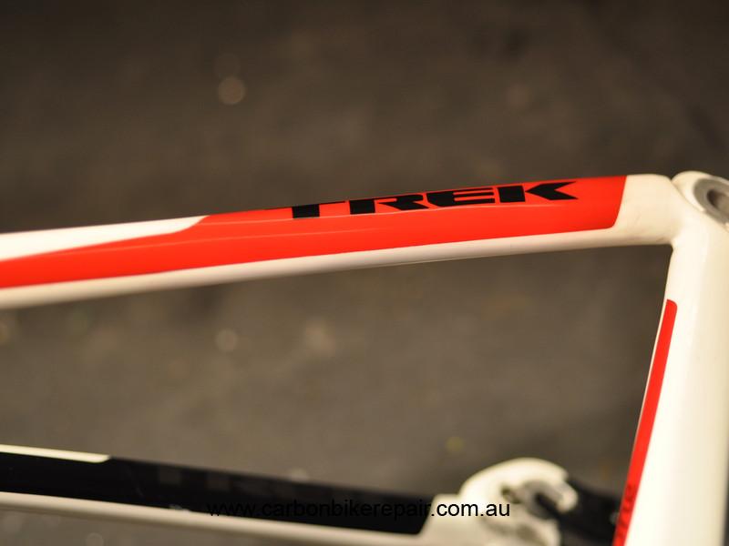 Trek Madone seat stay logo after