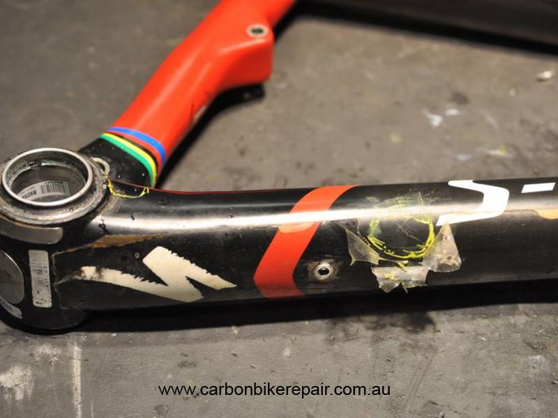 Specialized Epic down tube before