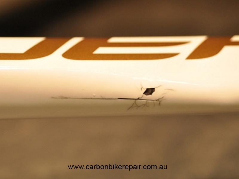 Giant Defy seat tube before