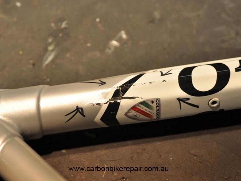 Colnago C59 down tube before