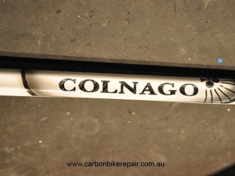 Colnago C50 top tube after