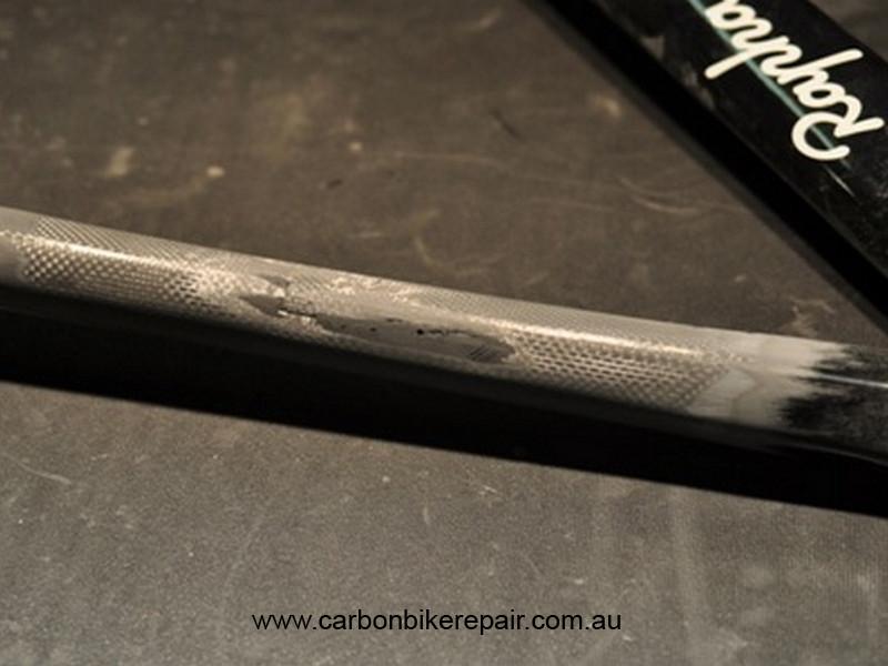 Rapha top tube before