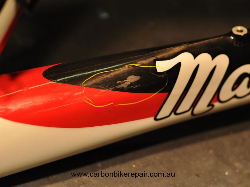 Malvern Star Oppy Down Tube before