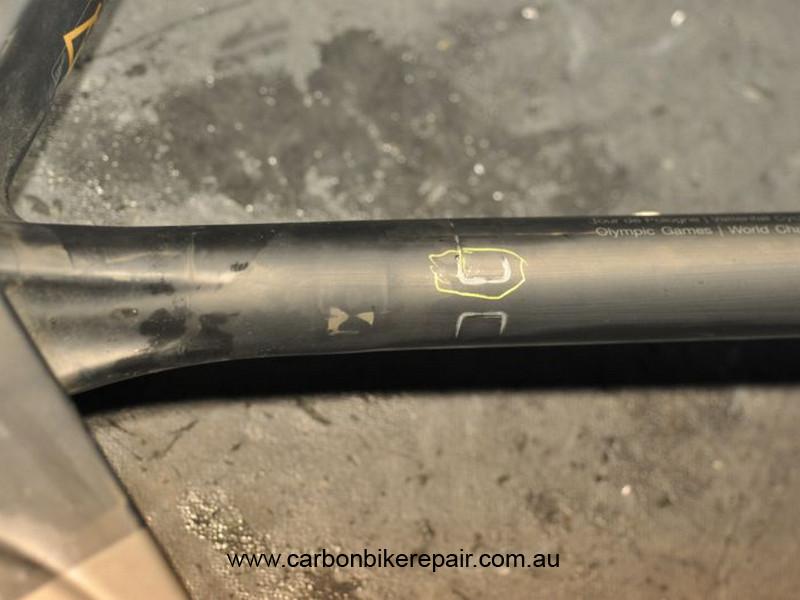 BMC seat tube before