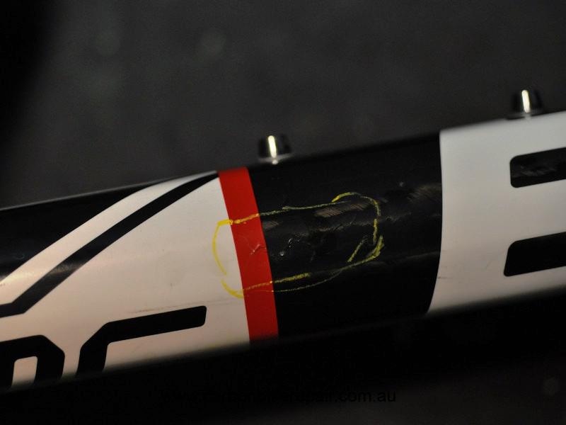 BMC down tube crack before 3